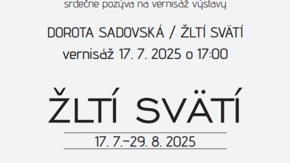Mesto Topoľčany: Srdečne Vás pozývame do Galérie mesta Topoľčany na vernisáž
