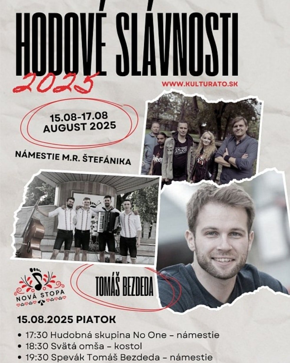 Mesto Topoľčany: TOPOĽČIANSKE HODY 2025 – BUĎTE PRI TOM