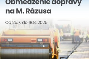 Mesto Topoľčany: ULICA M. RÁZUSA – Upozornenie na stavebné práce a dopravn...