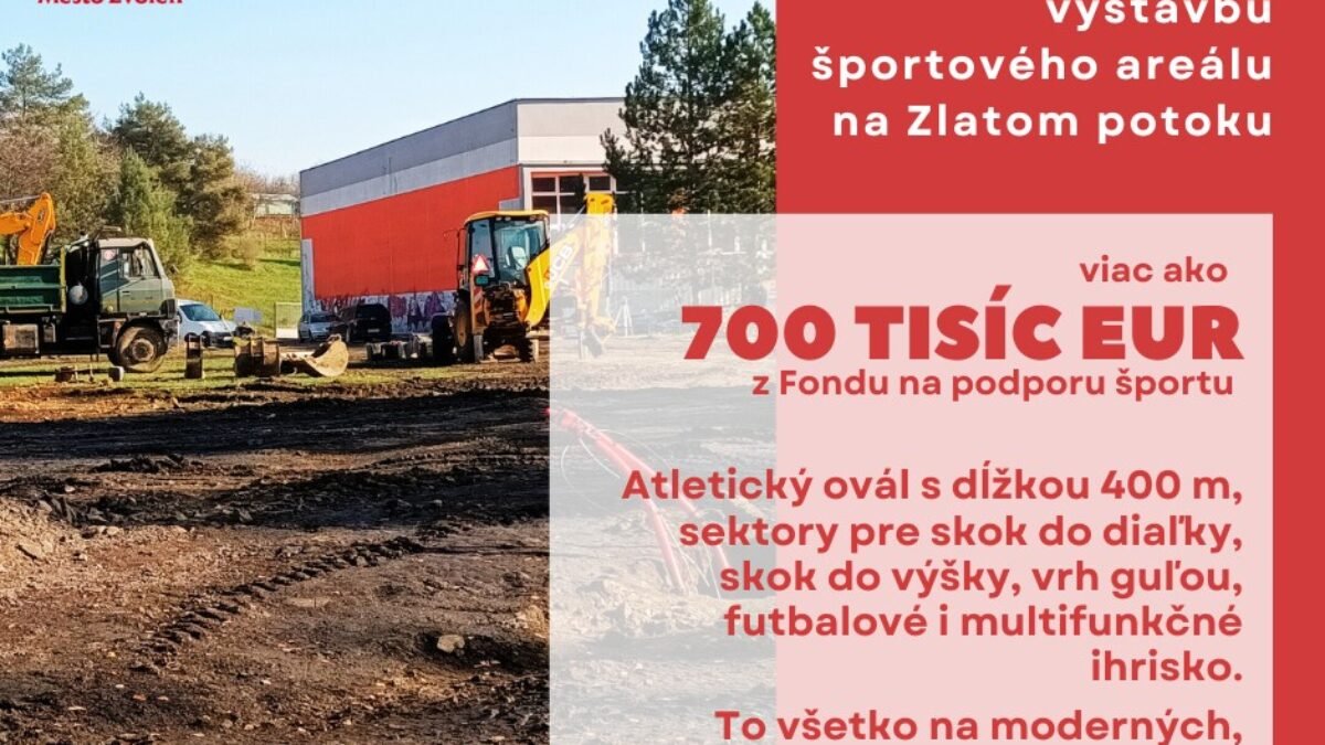 Mesto Zvolen: „Podpora nového športoviska“