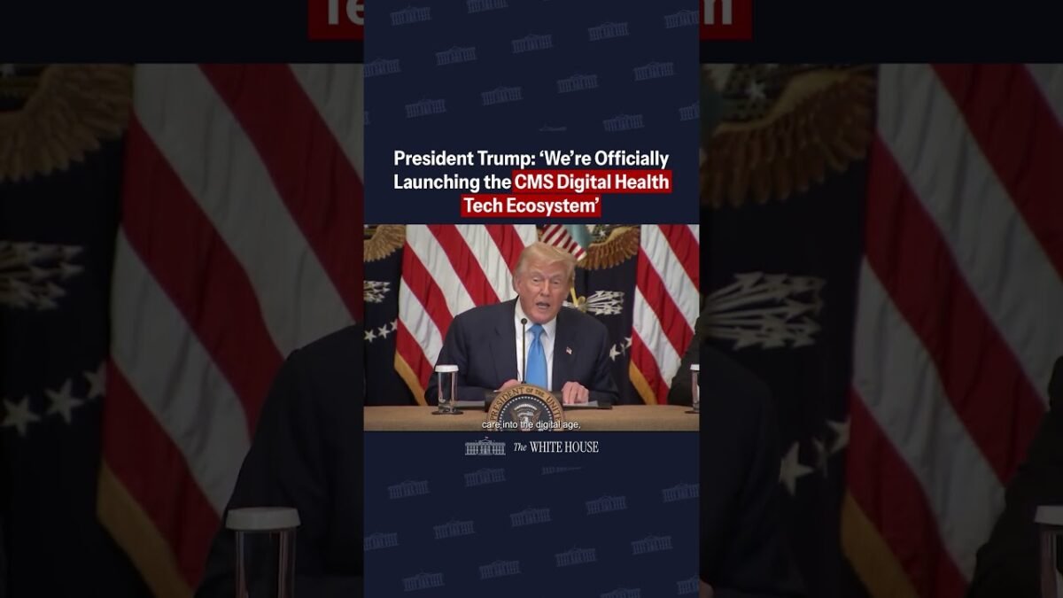 Prezident Trump: „Oficiálne spúšťame digitálny zdravotnícky technologický ekosystém CMS.“