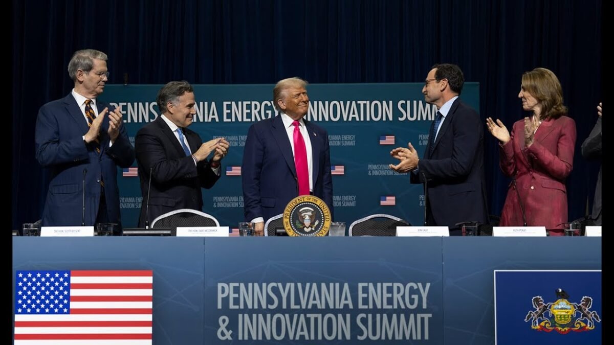 Prezident Trump sa zúčastňuje na inauguračnom podujatí Pennsylvania Energy and Innovation Event.