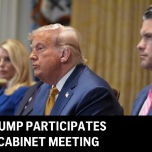 Trump sa zúčastňuje zasadnutia kabinetu
