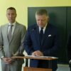 TK predsedu vlády SR Roberta Fica po výjazdovom rokovaní vlády v Púchove.