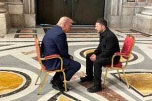 Zelenského sa pridali hlavy EÚ a NATO na Trumpov summit vo Washingtone.