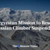 Kyrgyzská misia na záchranu ruského horolezca pozastavená
