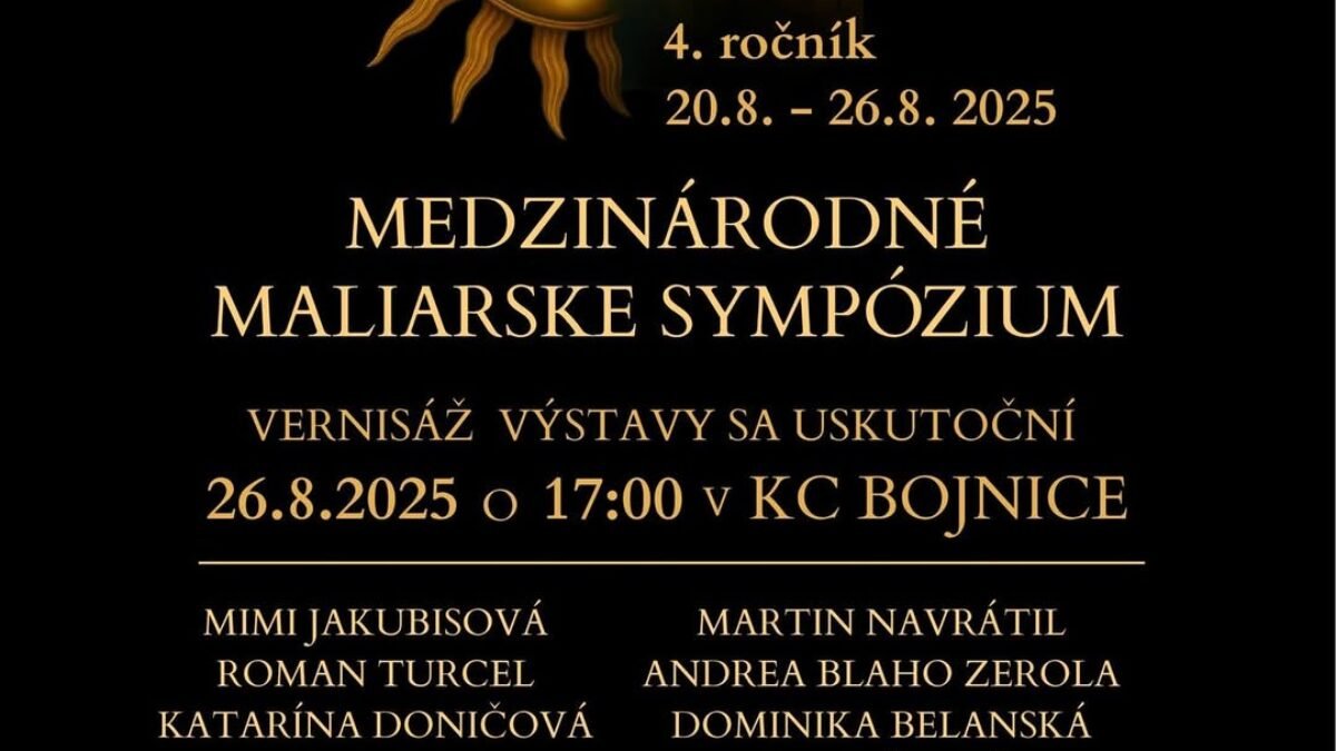 Kultúrne centrum Bojnice: UŽ DNES o 17.00 h vás pozývame do Foyeru nášho KáCéčka na vernisáž výstavy, na ktorej uvidíte diela, ktoré vznikli počas Medzinárodného maliarskeho sympózia BOJart.