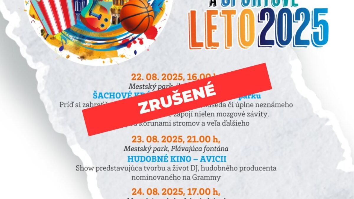 Mesto Košice: DNEŠNÝ ŠPORTOVÝ PIATOK SA RUŠÍ