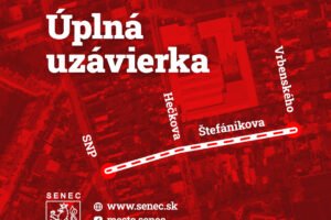 Mesto Senec: OZNAM – ÚPLNÁ UZÁVIERKA ULICE ŠTEFÁNIKOVA