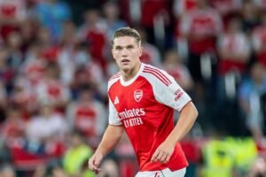Viktor Gyökeres strelil svoj prvý gól za Arsenal v Premier League.
