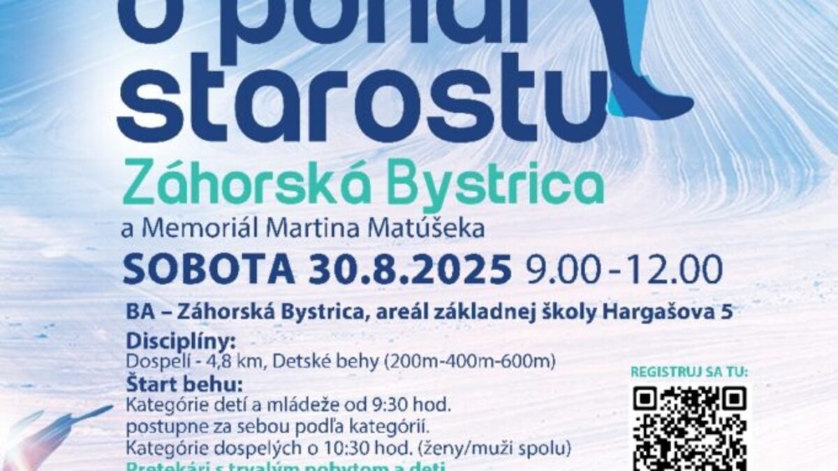 BSK: 15. ročník Beh o pohár starostu Záhorskej Bystrice: šport, zábava a spomienka na Martina Matúška