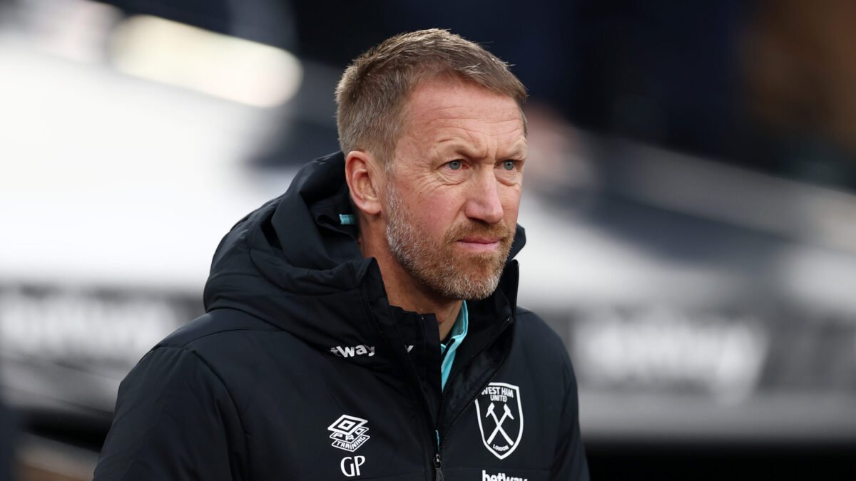 Tréner West Hamu Graham Potter zistil, koľko zápasov má na záchranu svojho miesta.
