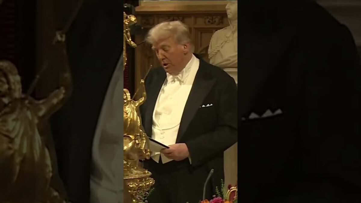 Trump oslavuje „nerozbitné“ puto medzi Veľkou Britániou a USA na Windsorskej bankete!