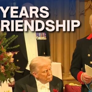 „Nerozbitné puto!“ – Kráľ Karol pripíja Trumpovi v prejave na ...