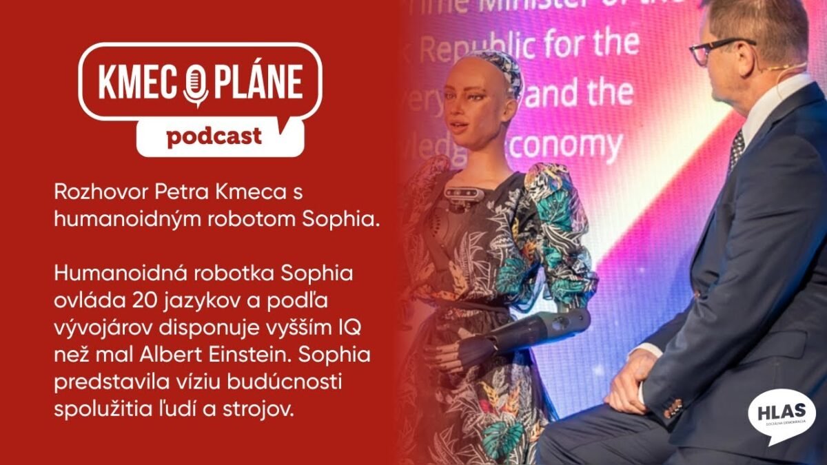 KMEC O PLÁNE: Rozhovor s humanoidkou Sophiou na SLOVAKIATECH