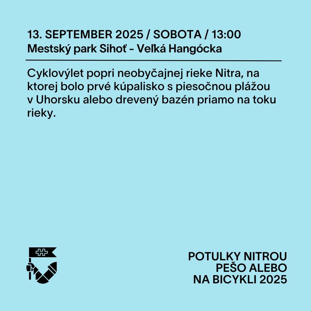 Mesto Nitra: SPOZNAJTE PRÍBEH RIEKY NITRY ZO SEDADLA BICYKLA