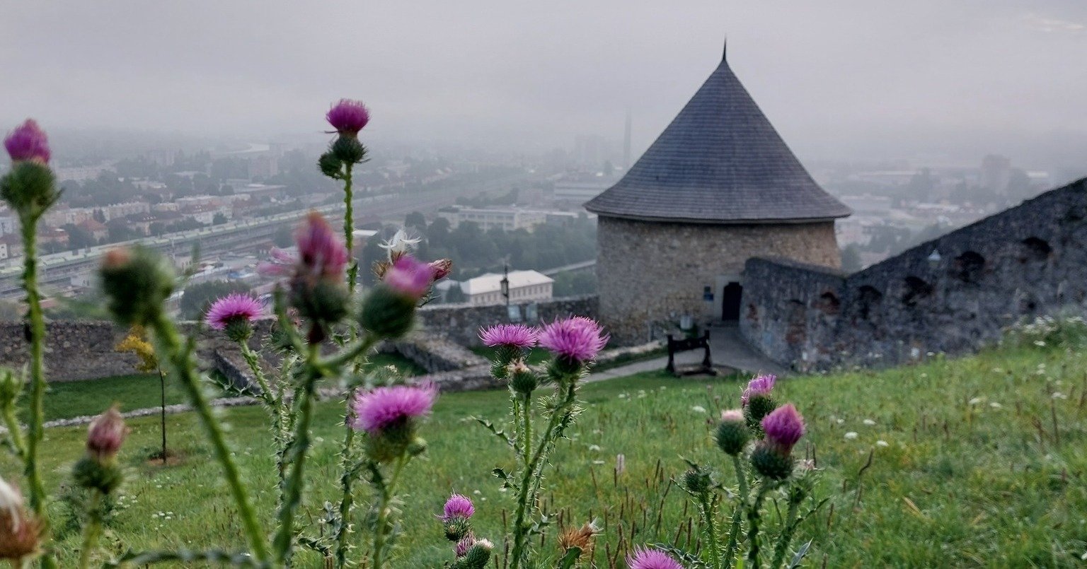 Trenčiansky hrad: Trenčiansky hrad v rannom opare jesenných dní má neopakovateľnú atmosféru. Tajomné siluety veží sa vynárajú z hmly a pripomínajú dávne príbehy, ktoré sa na tomto mieste odohrali. Kto už zažil takýto p