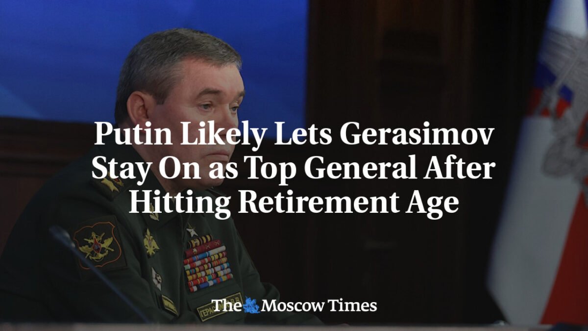 Putin pravdepodobne nechá Gerasimova vo funkcii najvyššieho generála aj po dosiahnutí dôchodkového veku