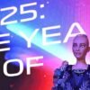 Humanoid Sophia žiari na festivale Slovakia Tech v Košiciach ako názov.