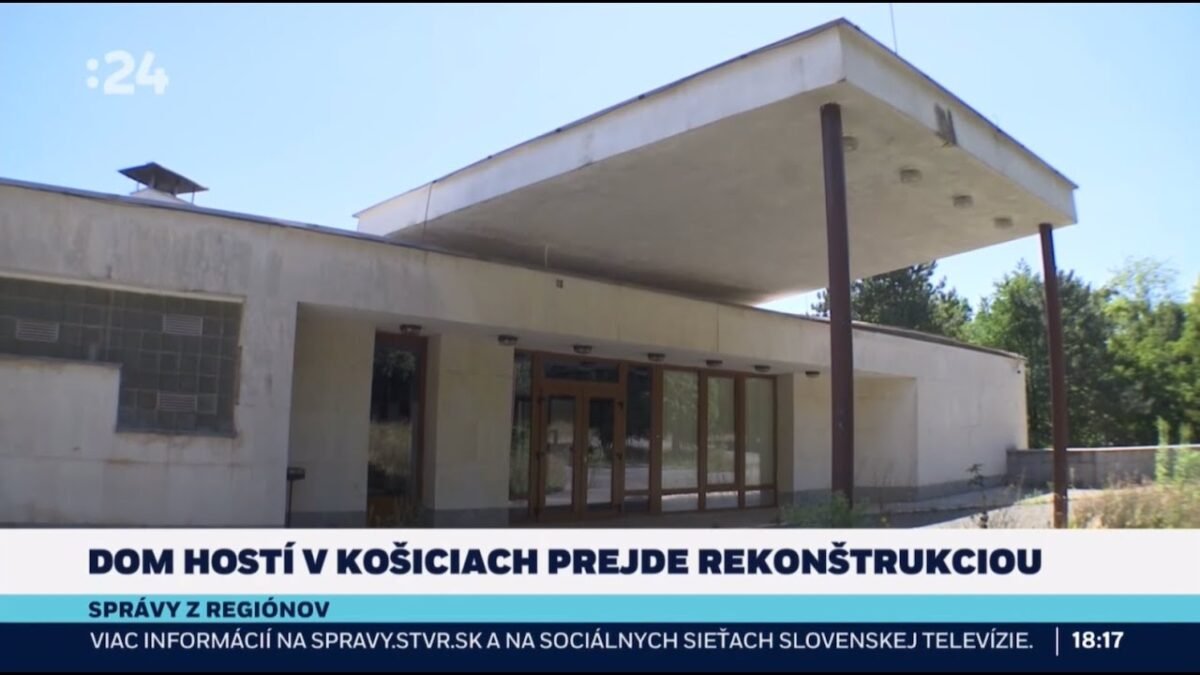 ČERPÁME PLÁN OBNOVY – REKONŠTRUUJEME DOM HOSTÍ V KOŠICIACH