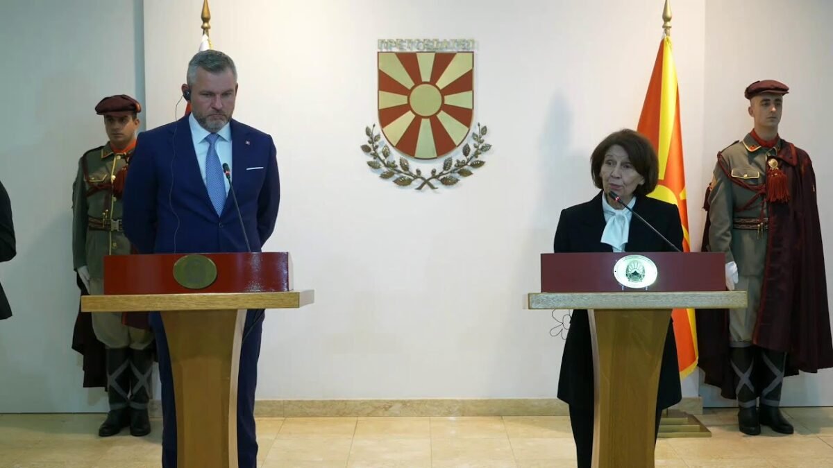 Peter Pellegrini: Spoločná tlačová konferencia s prezidentkou Severného Macedónska