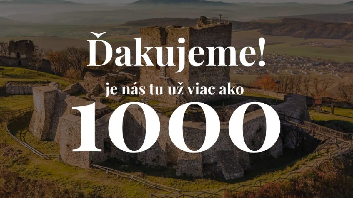 Hrad Šariš: Ďakujeme! Vďaka vám Hrad Šariš rastie – nie len v počte sledujúcich, ale aj v srdciach ľudí, ktorí ho milujú, navštevujú a pomáhajú zachovať jeho krásu a príbeh.