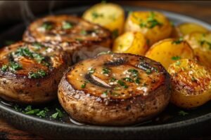 Huby ste takto ešte nejedli! Vegánske steaky s bylinkovo-cesnakovým maslom