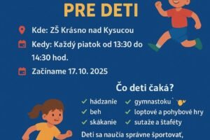Mesto Krásno nad Kysucou: Atletický Klub Krásno Nad Kysucou spúšťa projekt Pohyb...