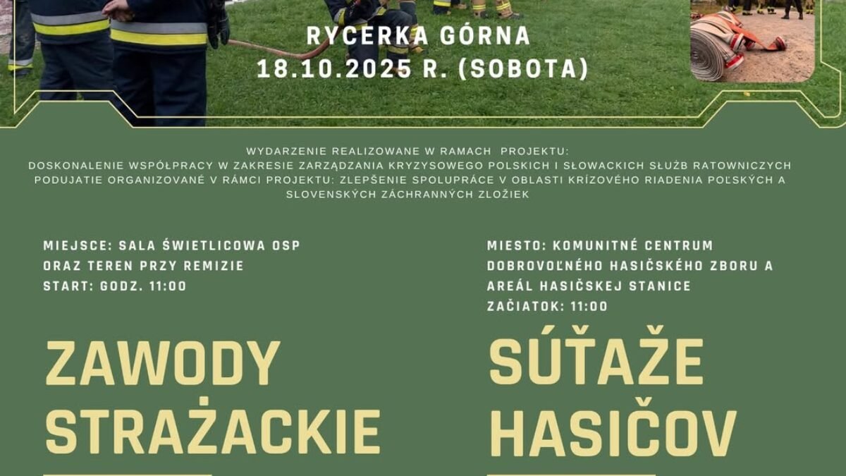 Mesto Krásno nad Kysucou: Súťaže hasičov v Rycerke Górnej
