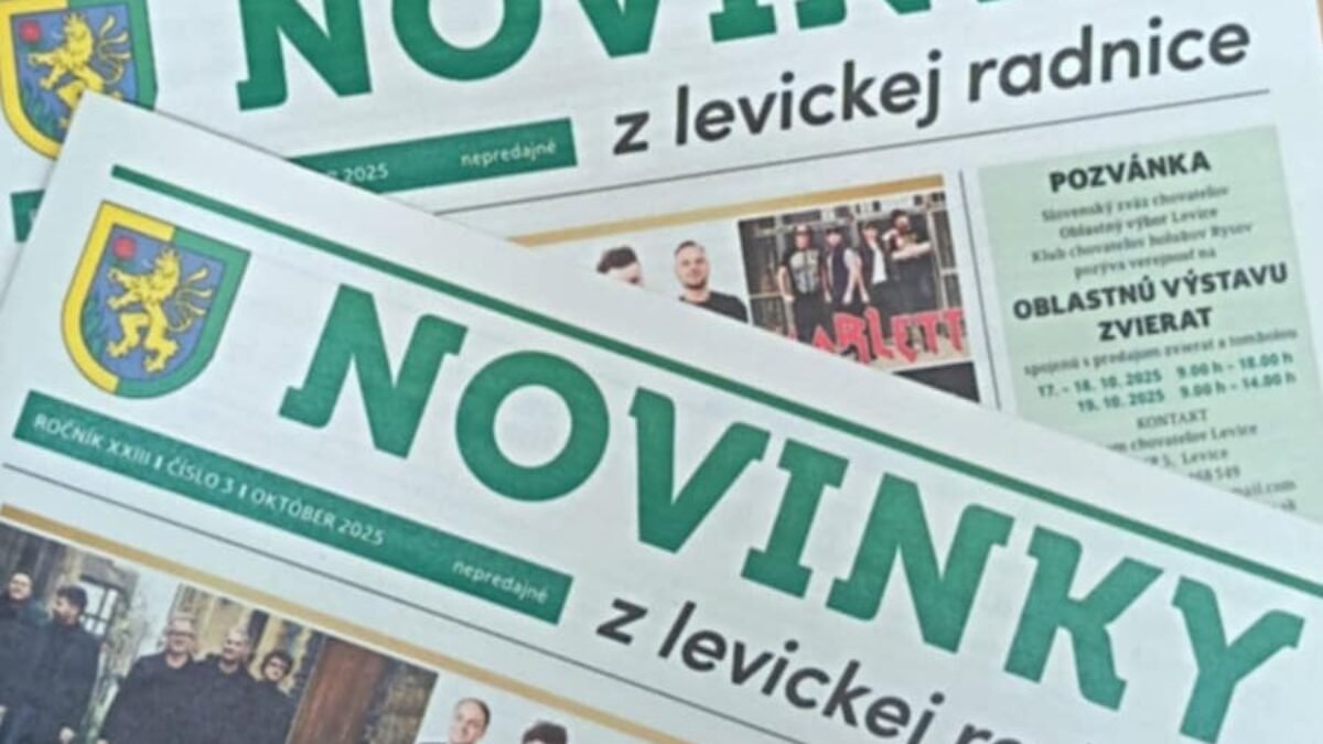 Mesto Levice: V týchto dňoch distribuujeme Novinky z levickej radnice č. 3