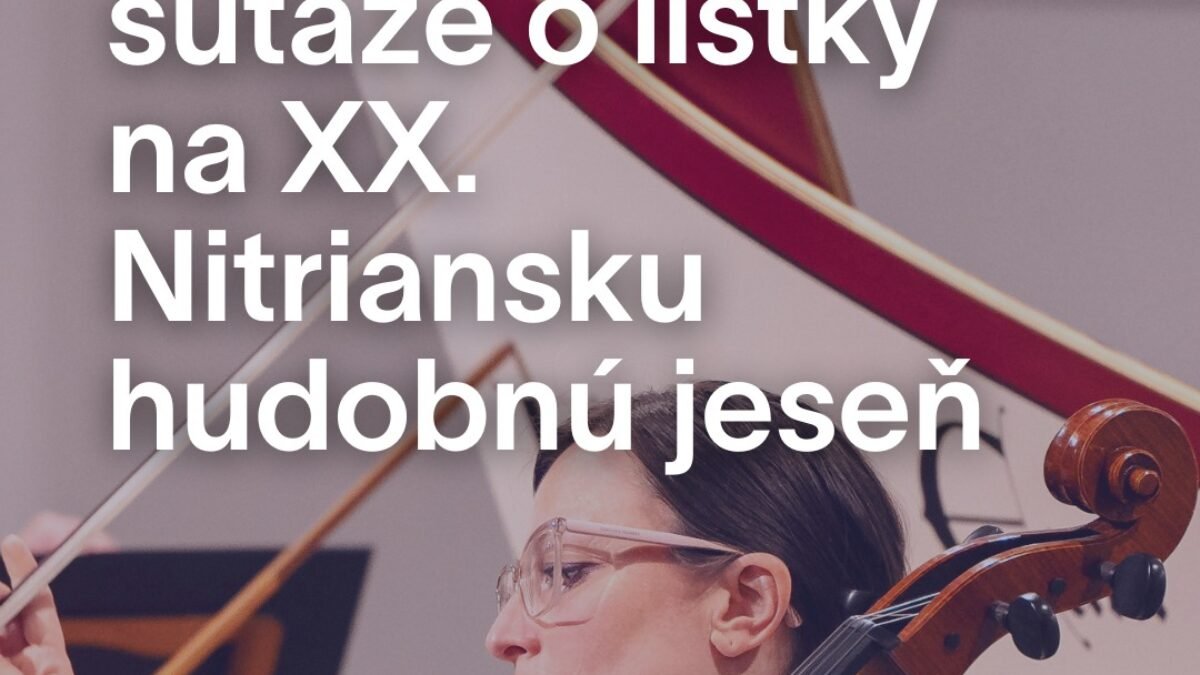 Mesto Nitra: SME RADI, ŽE ŽIJETE KULTÚROU S NAMI