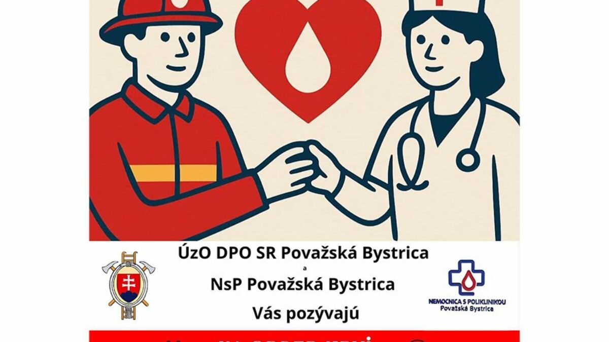Mesto Považská Bystrica: ÚzO DPO SR Považská Bystrica a Nemocnica s poliklinikou Považská Bystrica pokračujú v spolupráci a pozývajú na darovanie krvi priamo v považskobystrickej nemocnici.