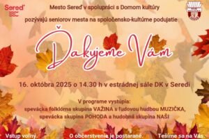 Mesto Sereď: Mesto Sereď ďakuje svojim seniorom!