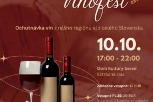Mesto Sereď: PRVÝ SEREDSKÝ VÍNOFEST JE TU!