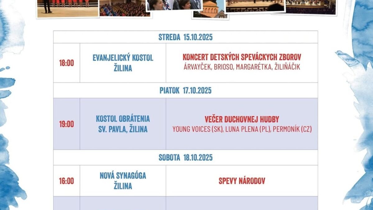 Mesto Žilina: VOCE MAGNA 2025 – FESTIVAL, KTORÝ SA OPLATÍ POČUŤ AJ VIDIEŤ!