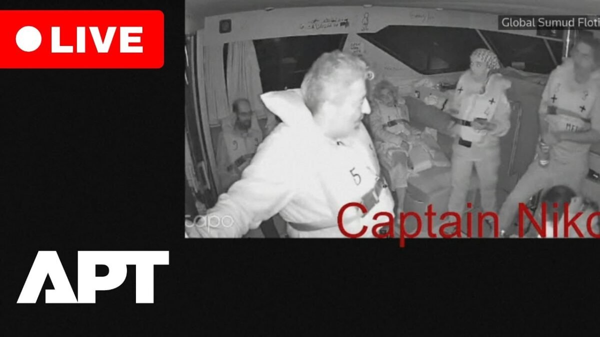 Prerušené vysielanie, keď sa globálna flotila Sumud pripravuje na izraelský zásah.