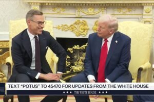 Prezident Trump sa zúčastňuje na bilaterálnom stretnutí s prezidentom Fínskej re...