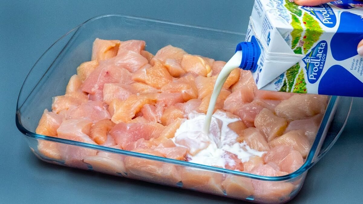 Už nikdy nevarím kuracie mäso bez mlieka! Tento recept je úžasný!
