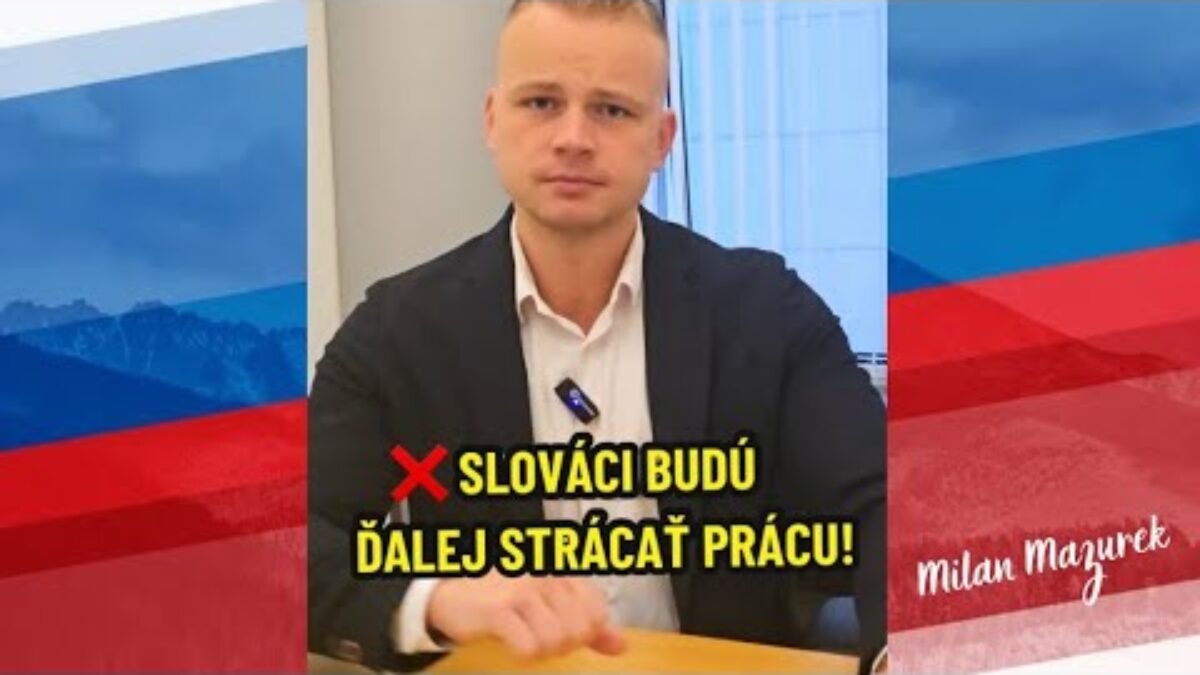 ❌️ SLOVÁCI BUDÚ ĎALEJ STRÁCAŤ PRÁCU!