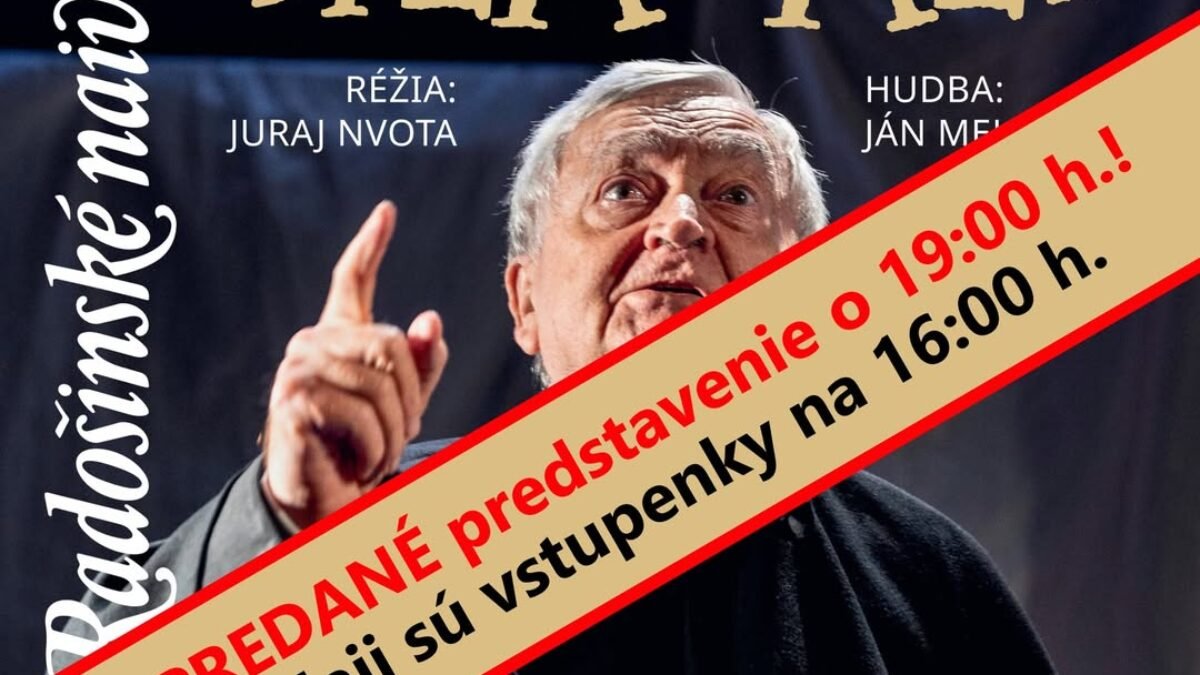Kultúra Topoľčany: Obľúbení Radošinci sa k nám opäť vrátia 17. januára 2026 s predstavením