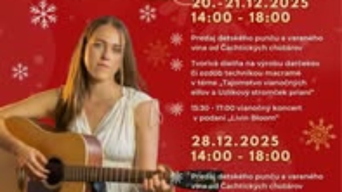 Čachtický hrad: vianočný rezonanc prinesie spojenie umenia, hudby a kreativity Čachtický hrad: Vianočný rezonanc prinesie spojenie umenia, hudby a kreativity v dvoch predvianočných termínoch 20.–21. 12. 2025 a 28. 12. 2025, vždy od 14:00 do 18:00. Program bude prebiehať na 1. poschodí v obrazov