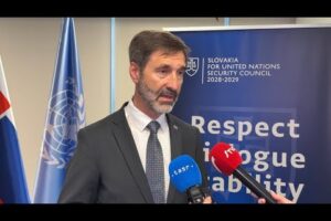 Tlačový brífing ministra J. Blanára po rokovaní s predsedom vlády Tongského kráľ...