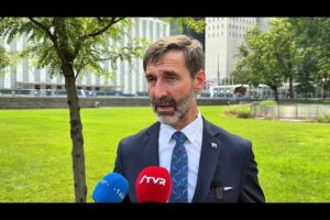 Tlačový brífing ministra J. Blanára v rámci pracovnej cesty v New Yorku