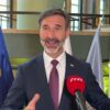 Tlačová konferencia po spustení kampane SR ku kandidatúre na nestále členstvo v ...