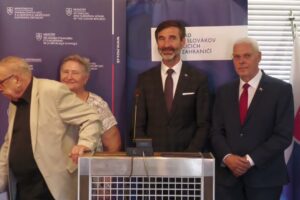 Tlačová konferencia po slávnostnom oceňovaní slovenských krajanov