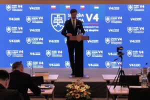 Tlačová konferencia ministra J. Blanára k predstaveniu priorít predsedníctva SR ...