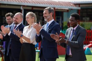 Tlačový brífing ministra J. Blanára po návšteve školy sv. Filipa Neri