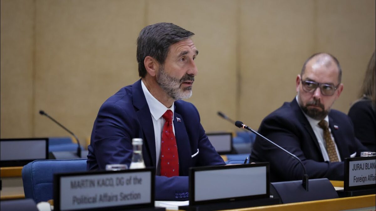 Tlačový brífing ministra J. Blanára po bilaterálnych a multilaterálnych rokovaniach v Nairobi