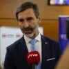 Tlačový brífing ministra J. Blanára po odovzdaní humanitárnej pomoci