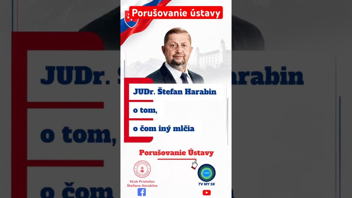 TV MY: Porušovanie ústavy na najvyšších poschodiach moci ##Harabin #Ústava #Slovensko #Právo #Politika